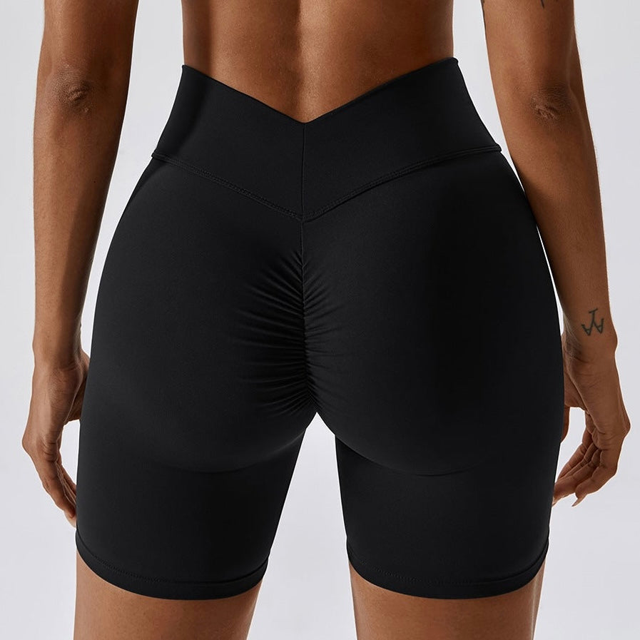 V-Waist Scrunch Biker Shorts