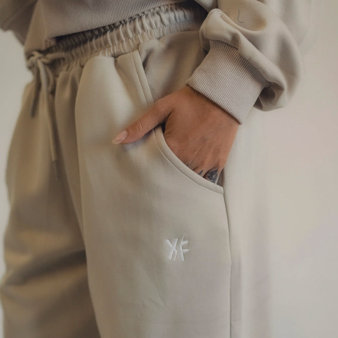 Embroidered Straight Leg Sweats