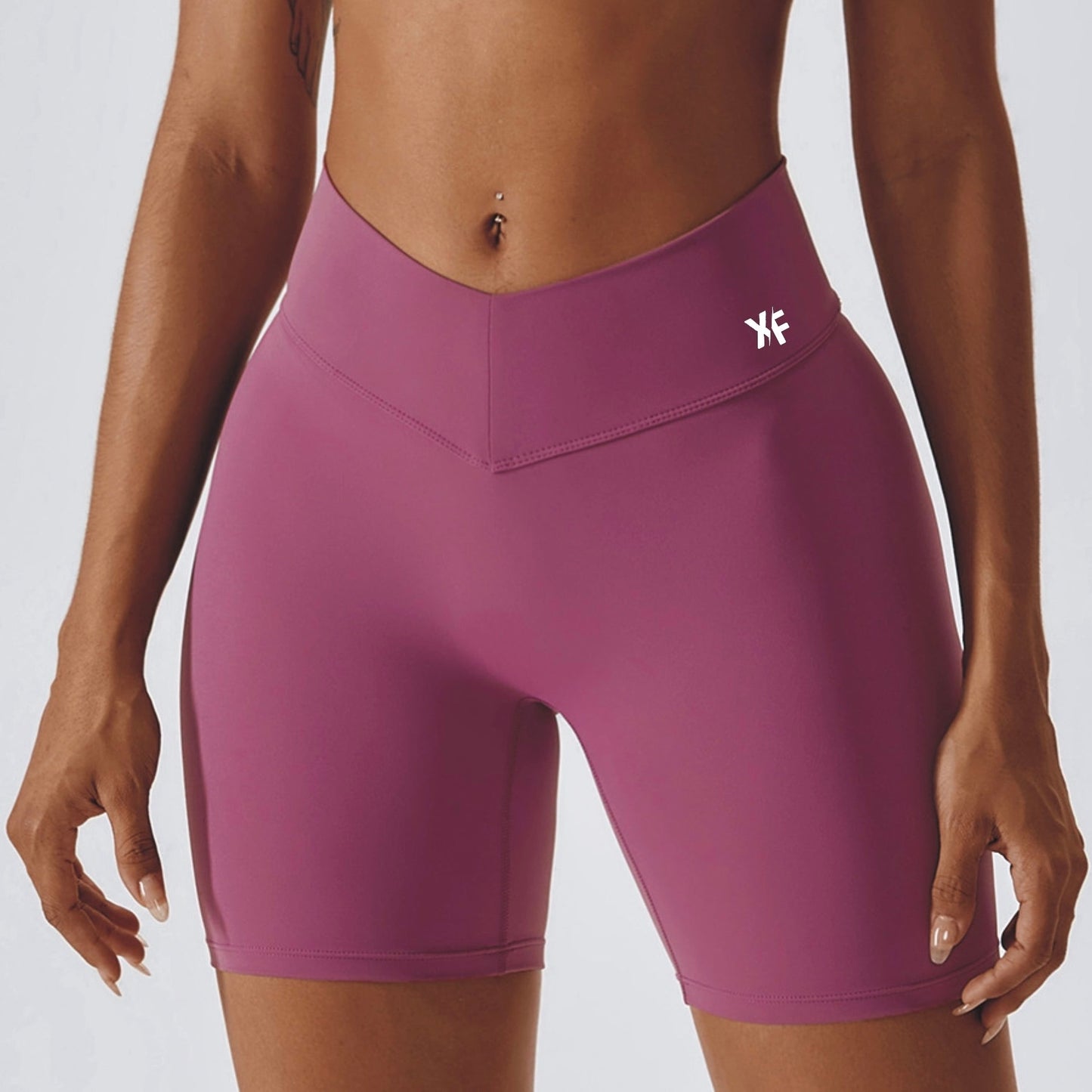 V-Waist Scrunch Biker Shorts