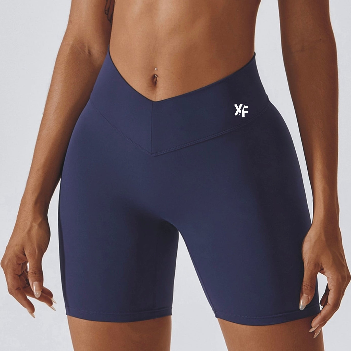 V-Waist Scrunch Biker Shorts