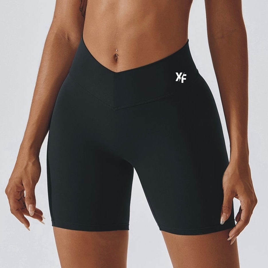 V-Waist Scrunch Biker Shorts