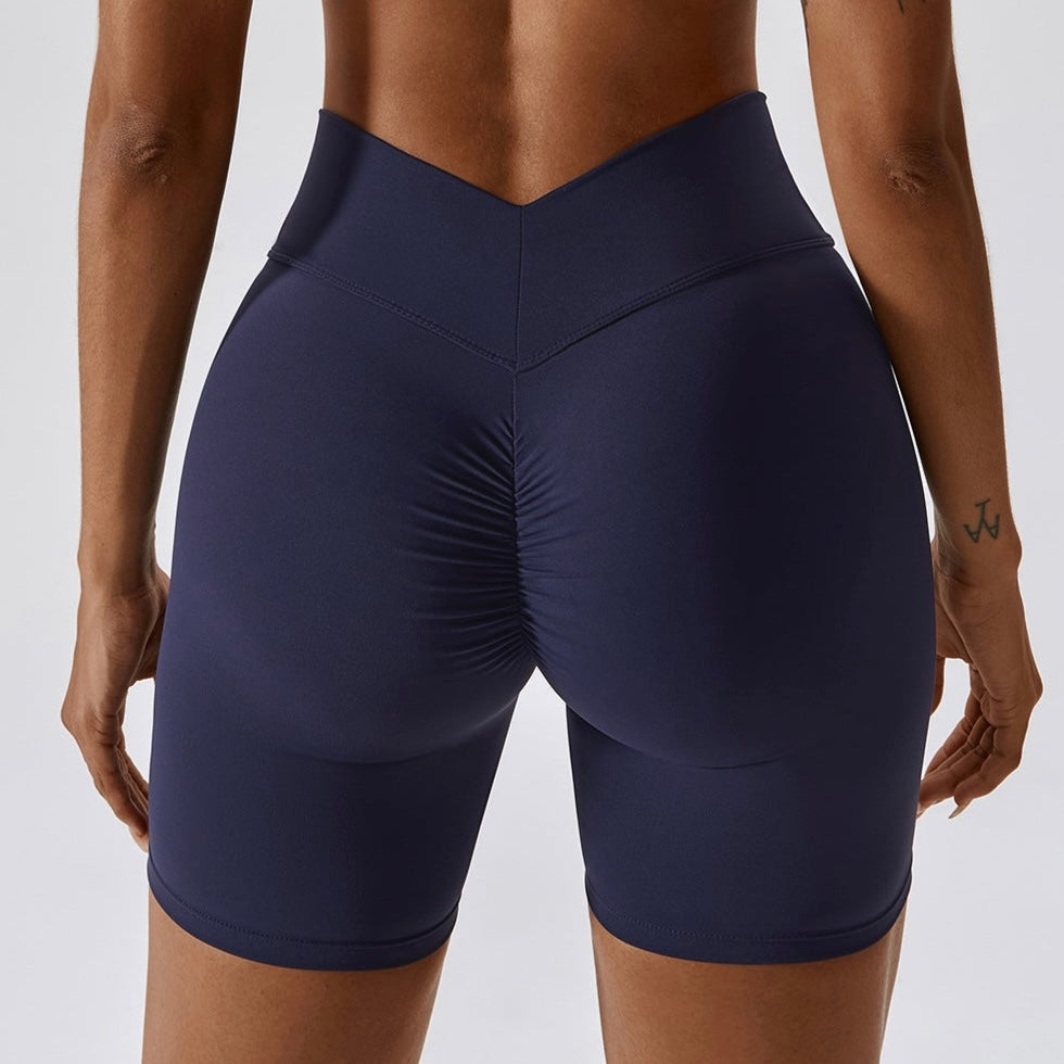 V-Waist Scrunch Biker Shorts