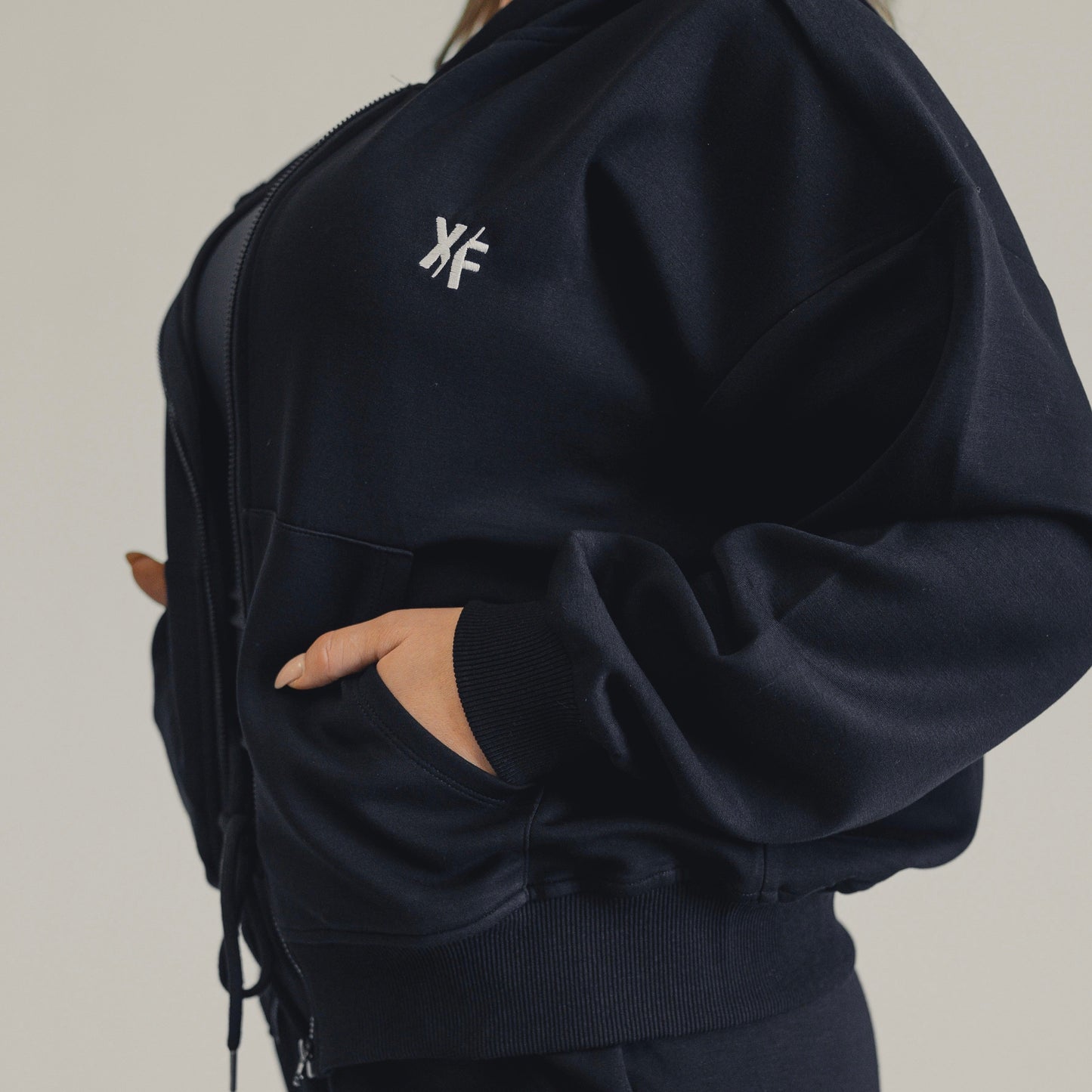 Embroidered Zip-Up